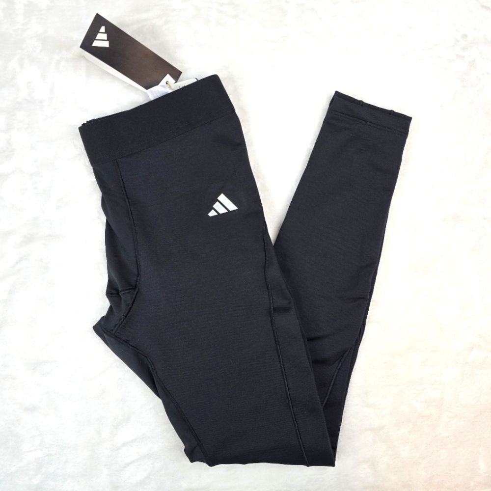 NWT Adidas Techfit Long Black Soccer Tights Sz Medium
